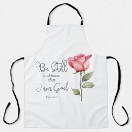 Die Schrift sei still und weiß, dass ich die Blume Schürze