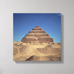 Die Schritt-Pyramide von König Djoser, c.2630-261 Leinwanddruck