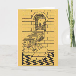 Die Schritte des Mauerwerks Karte