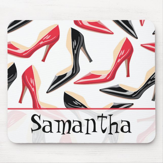 Die Schuh-hoher Heels personalisiertes Mousepad (Vorne)