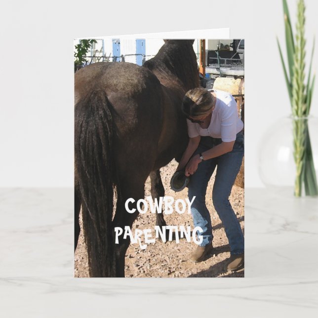 Die Schuhe der Kinder - CowboyParenting Karte (Vorderseite)
