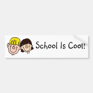 Die Schule ist Cool mit Autoaufklebern und Mädchen Autoaufkleber