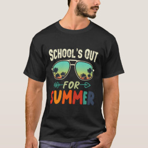 Die Schule ist für den Sommer draußen, Coole tropi T-Shirt