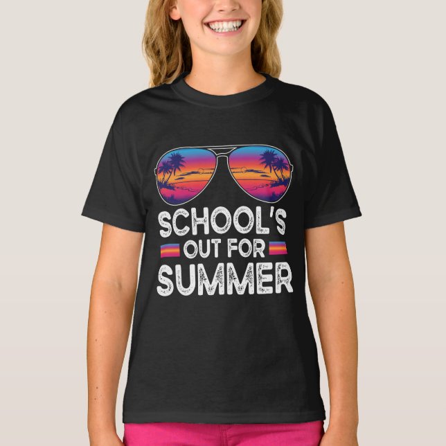 Die Schule ist für den Sommer draußen T-Shirt (Vorderseite)