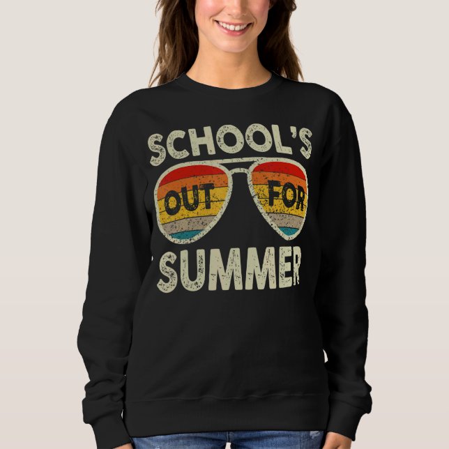 Die Schule ist im Sommer 1 aus Sweatshirt (Vorderseite)