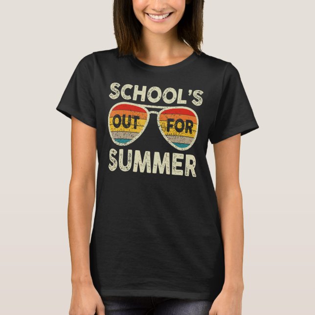 Die Schule ist im Sommer 1 aus T-Shirt (Vorderseite)