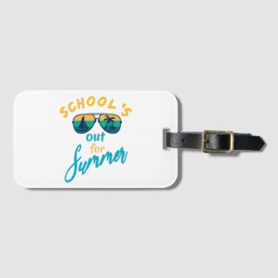 Die Schule ist im Sommer draußen Gepäckanhänger
