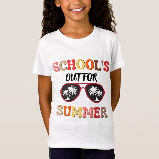 Die Schule ist im Sommer draußen T-Shirt (Vorderseite)