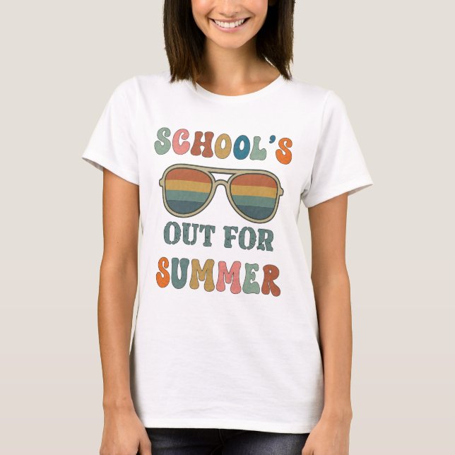 Die Schule ist im Sommer draußen T-Shirt (Vorderseite)