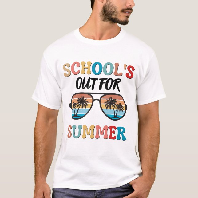Die Schule ist im Sommer draußen T-Shirt (Vorderseite)