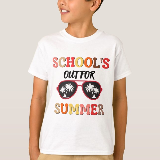 Die Schule ist im Sommer draußen T-Shirt (Vorderseite)