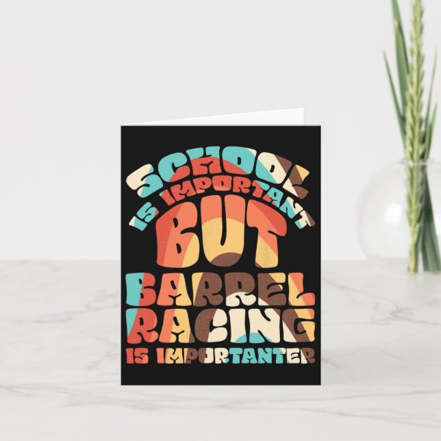 Die Schule ist wichtig, aber das Rennen mit dem Pf Karte (Vorderseite)