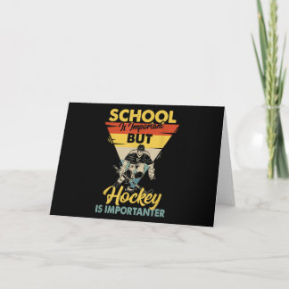 Die Schule ist wichtig, aber Hockey ist wichtig Karte