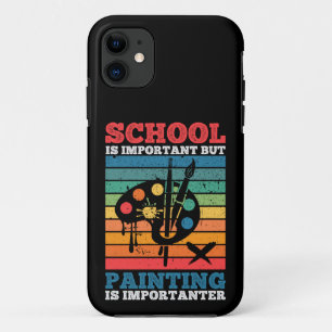 Die Schule ist wichtig, aber Malerei ist wichtig Case-Mate iPhone Hülle