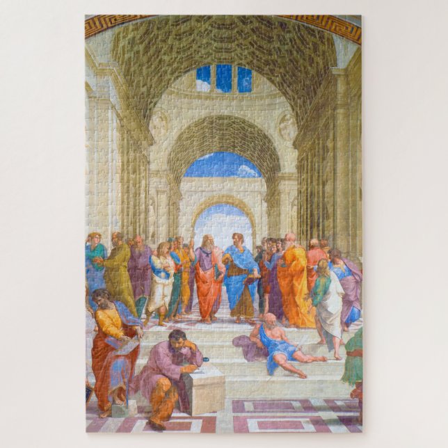 Die Schule von Athen, Raphael Puzzle (Vertikal)