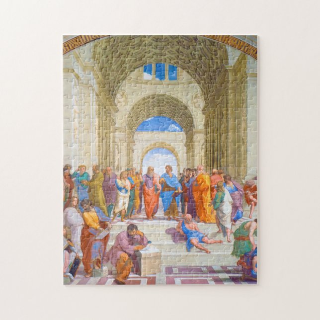 Die Schule von Athen, Raphael Puzzle (Vertikal)