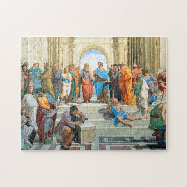 Die Schule von Athen von Raphael Puzzle (Horizontal)