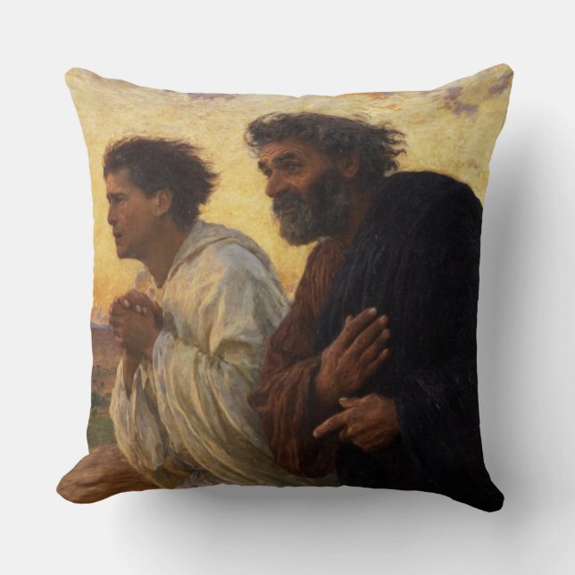 Die Schüler Peter und John-Betrieb Kissen (Vorderseite)