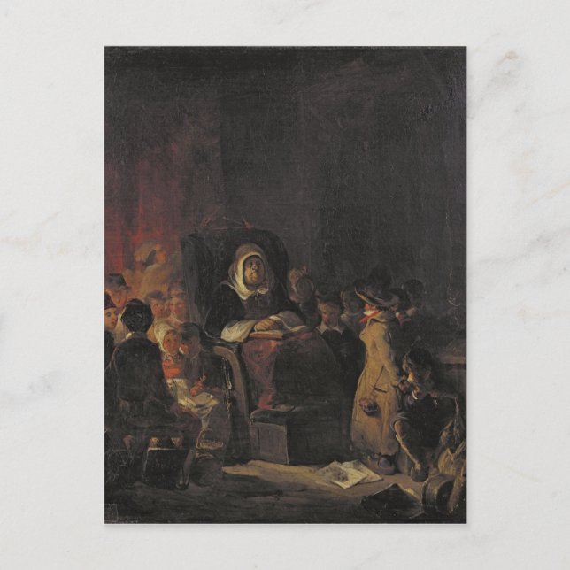 Die Schulmeisterin Postkarte (Vorderseite)