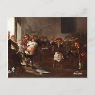 Die Schulszene von Francisco Goya Postkarte