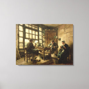 Die Schuster, 1880 Leinwanddruck