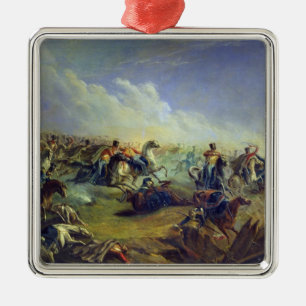 Die Schutz Hussars, die nahe Warschau angreifen Silbernes Ornament