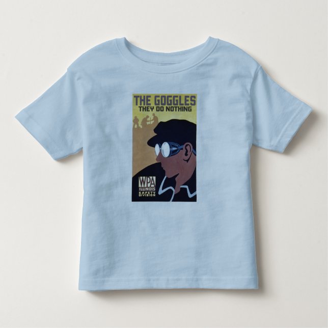 die Schutzbrillen tun sie nichts Kleinkind T-shirt (Vorderseite)