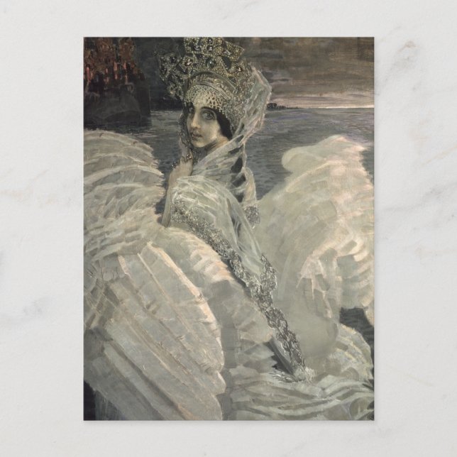 Die Schwan-Prinzessin, 1900 Postkarte (Vorderseite)