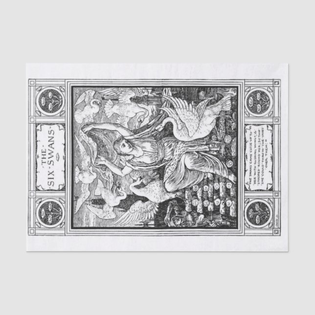 Die Schwanenprinzen Seidenpapier (Vorderseite)
