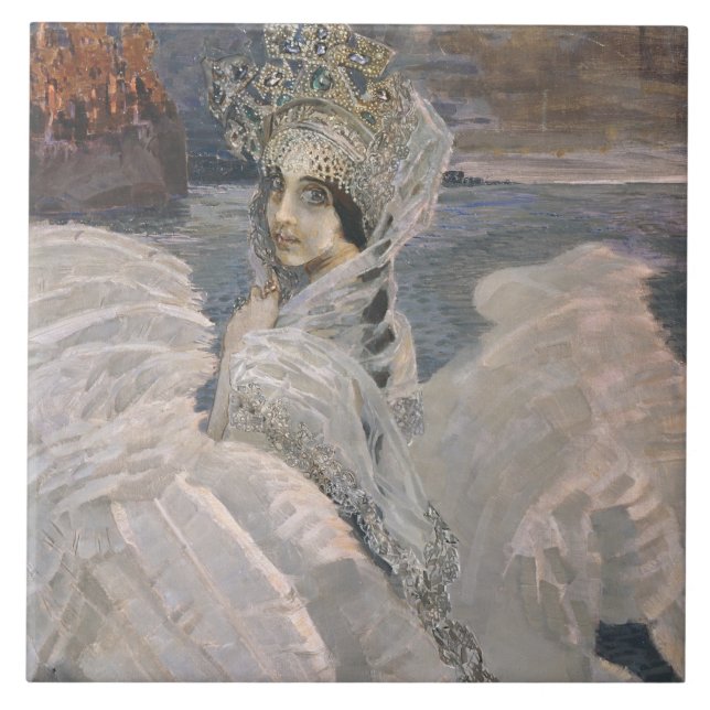 Die Schwanenprinzessin Fliese (Vorderseite)