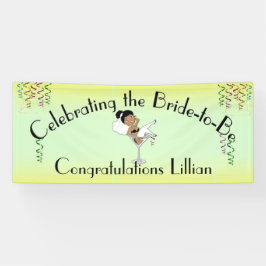 Die Schwarze Braut zum Duschen /Party Banner