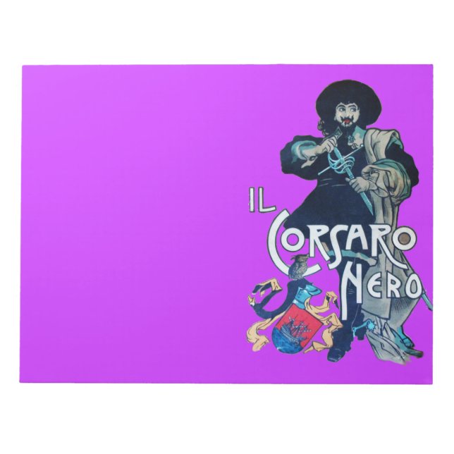 DIE SCHWARZE CORSAIR NOTIZBLOCK (Vorderseite)