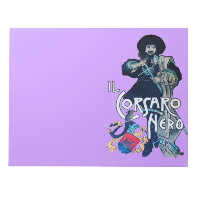 DIE SCHWARZE CORSAIR NOTIZBLOCK (Vorderseite)