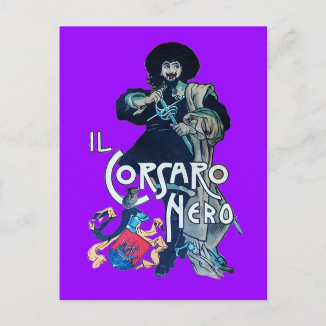 DIE SCHWARZE CORSAIR POSTKARTE (Vorderseite)