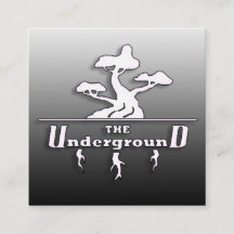 Die schwarze Fassade der Untergrund-Visitenkarten