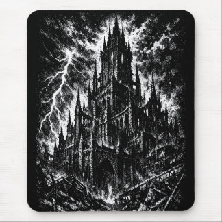 Die Schwarze Festung von BurnsInHell Mousepad