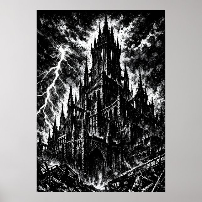 Die Schwarze Festung von BurnsInHell Poster (Vorne)