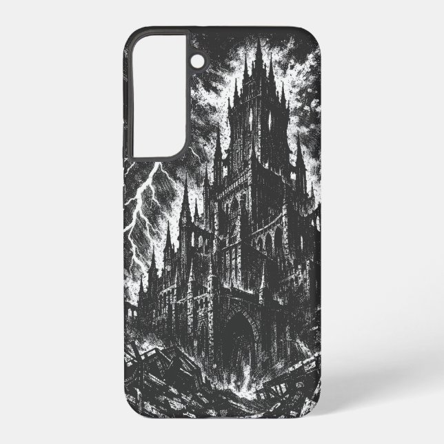 Die Schwarze Festung von BurnsInHell Samsung Galaxy Hülle (Rückseite)