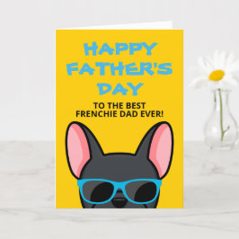 Die schwarze französische Bulldogkarte des französ Karte