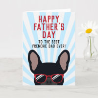 Die schwarze französische Bulldogkarte des französ