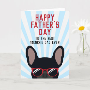 Die schwarze französische Bulldogkarte des französ Karte