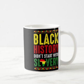 Die schwarze Geschichte begann nicht mit der Sklav Kaffeetasse