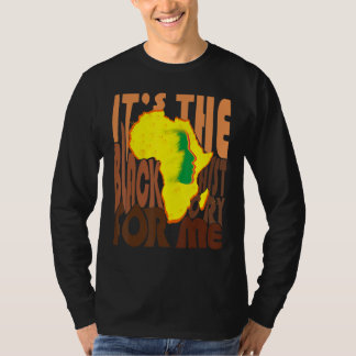 Die schwarze Geschichte für mich, Afrikaner mit Re T-Shirt