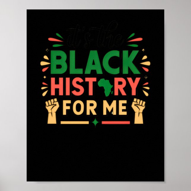 Die schwarze Geschichte für mich Schwarzgeschichte Poster (Vorne)