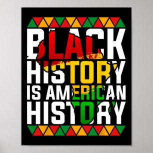 Die schwarze Geschichte ist das patriotische Afrik Poster