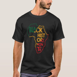 Die schwarze Geschichte ist das patriotische Afrik T-Shirt