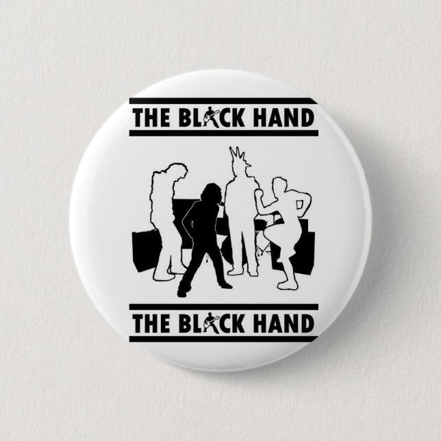 Die schwarze Handausschnitte Button (Vorderseite)