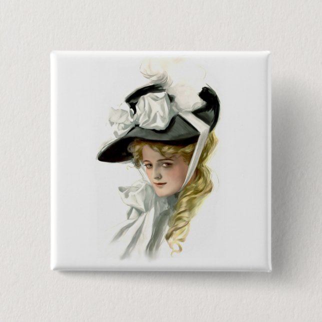 Die schwarze Haube Button (Vorderseite)