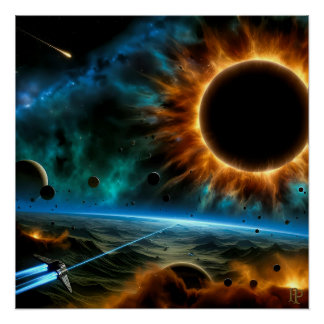 Die schwarze Hole Sun Poster