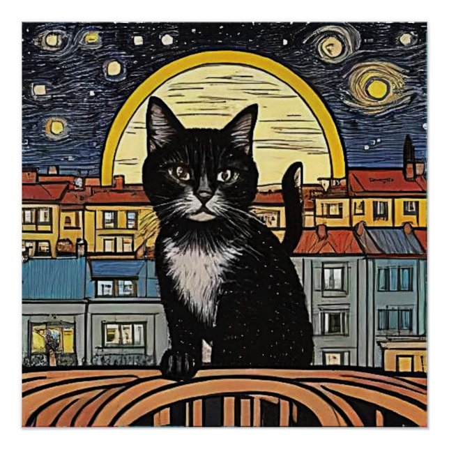 Die schwarze Katze 4 Poster (Vorderseite)